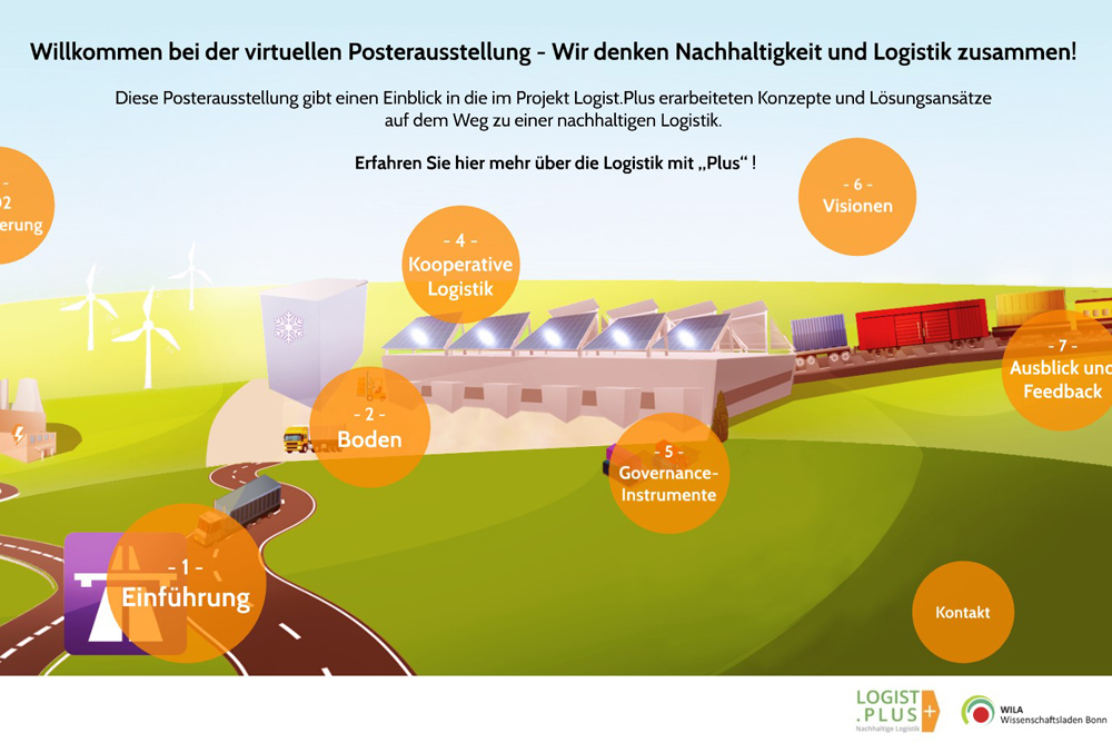 Posterausstellung - Wir denken Nachhaltigkeit und Logistik zusammen!